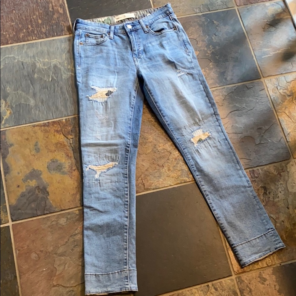 GAP Best Girlfriend Rip & Repair Camo Jeans